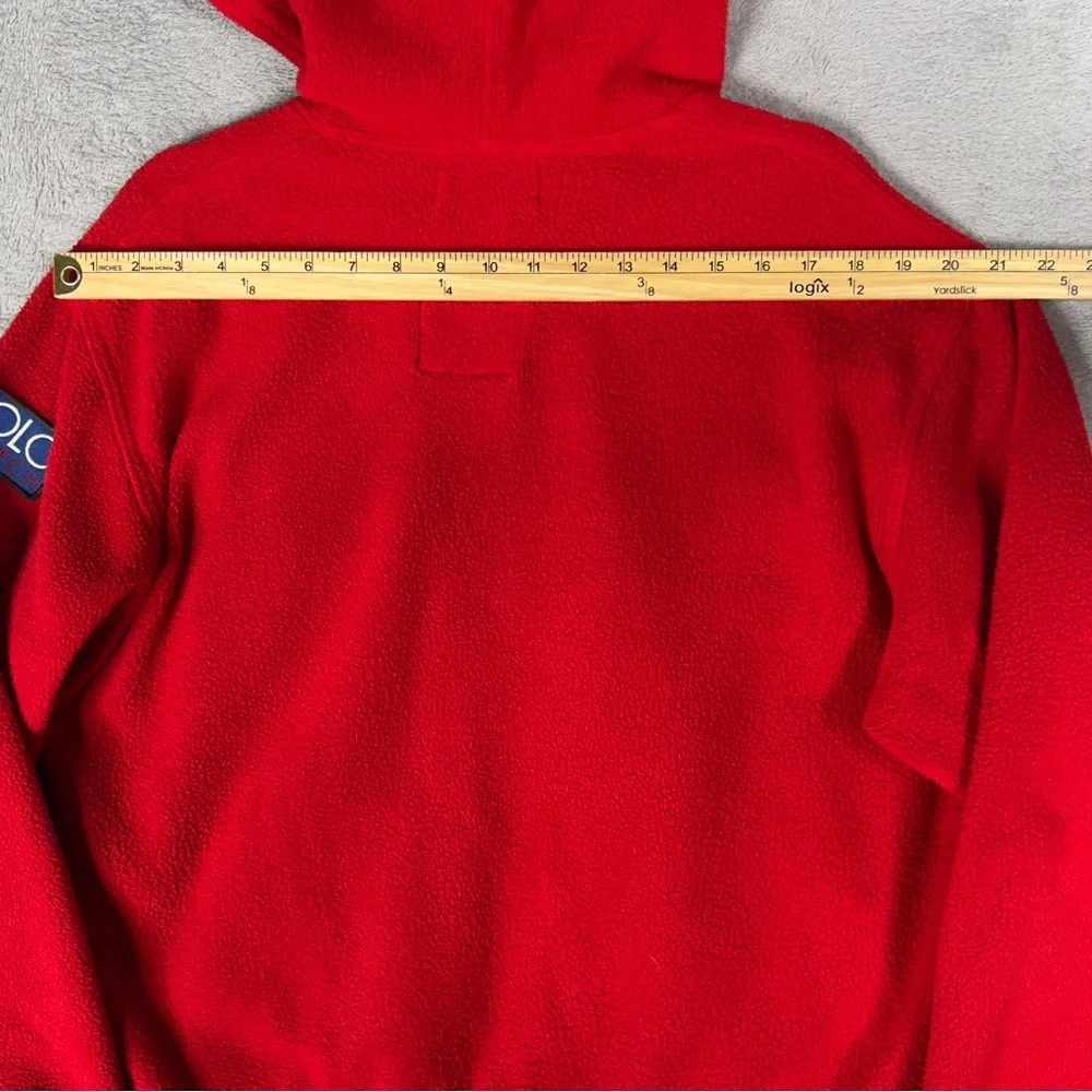 Vtg 90s Polo Ralph Lauren Country Medium Hi-Tech Sportsman Polartec Zip‎ Fleece